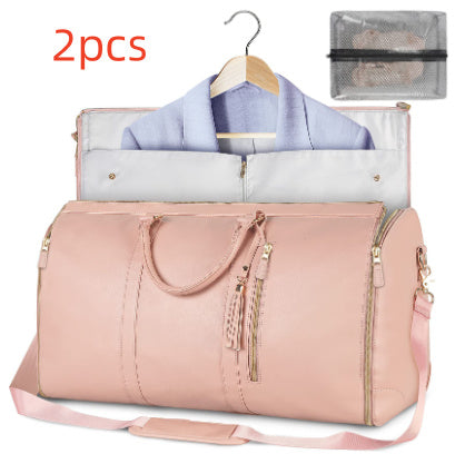 Large Capacity Travel Duffle Bag Women's Handbag Folding Suit