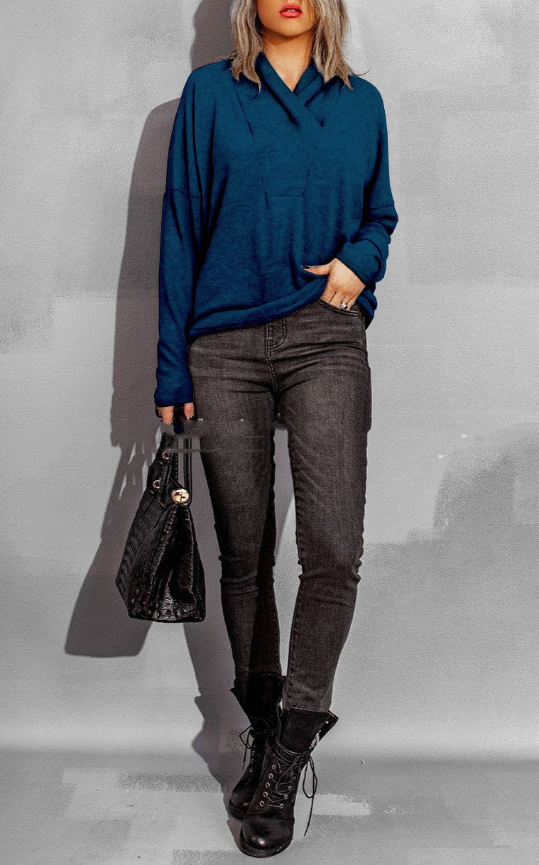 Long Sleeve Knitted Top Pullover