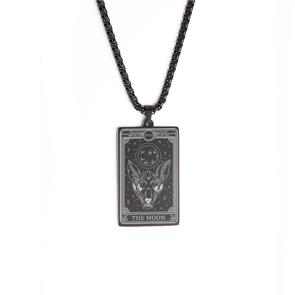 Box Chain Three Tarot Series Necklaces