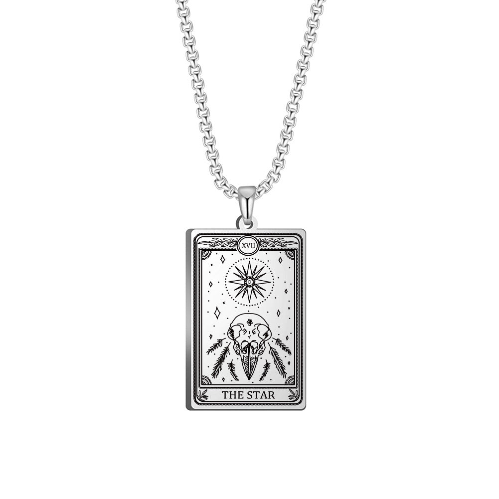 Box Chain Three Tarot Series Necklaces