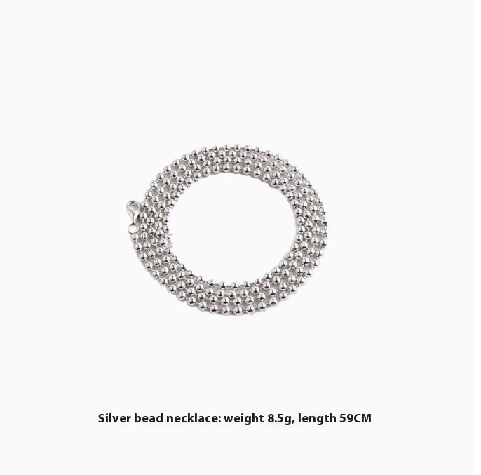 Vintage 925 Silver Whistle Blowing Pendant Necklace Male