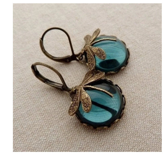 Fashion Jewelry Women's Earrings Hanging Vintage Dragonfly Pendant Earring