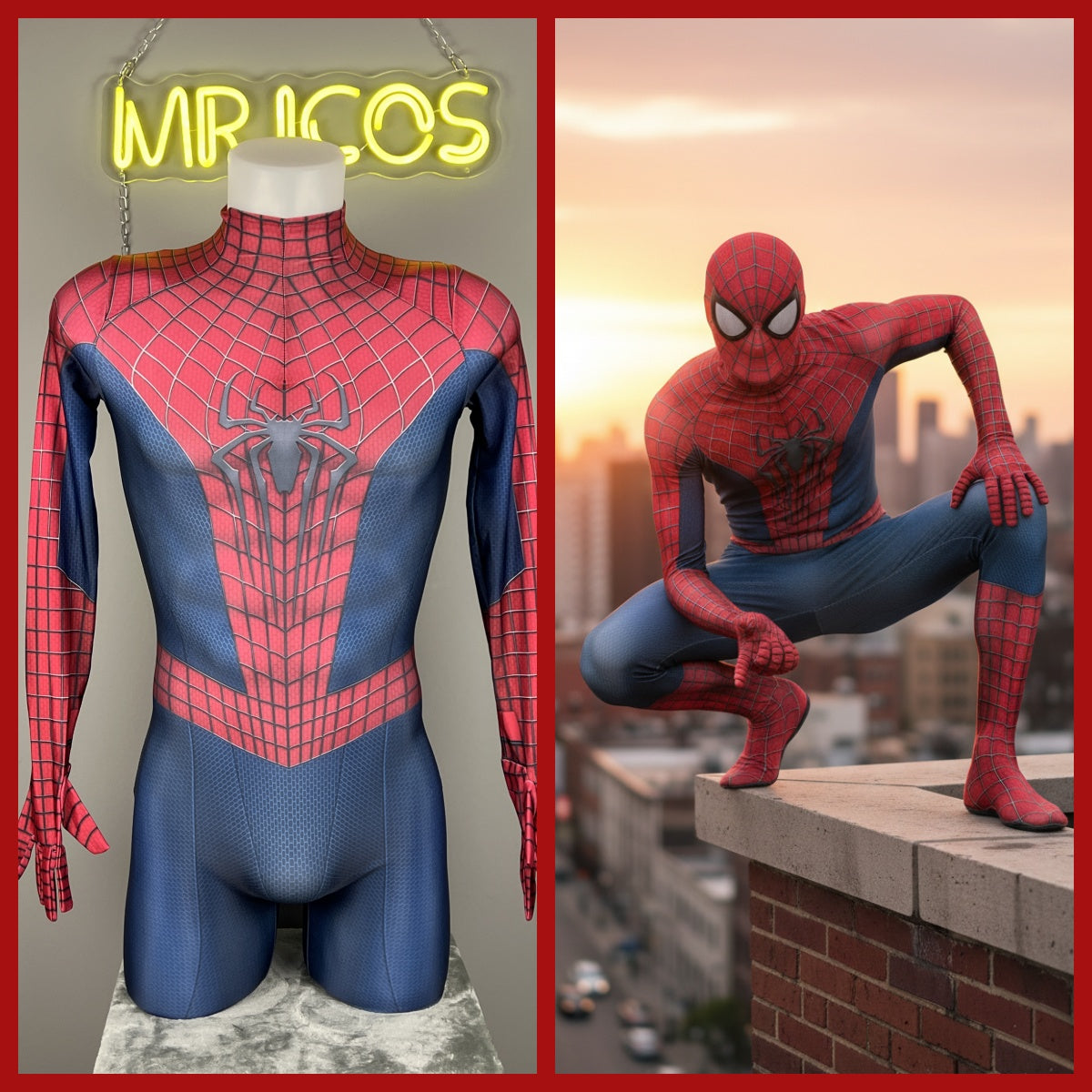 [Inventory Clearance] Super Hero Amazing Spider Cosplay Full Bodysuit Halloween Costume Zentai
