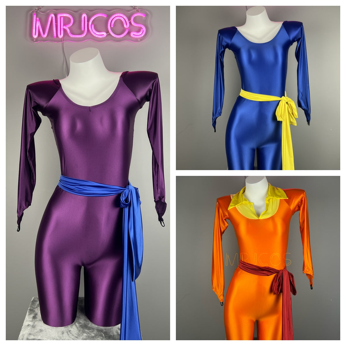 Anime Cat's Eye Cosplay Costume Spandex Full Bodysuit Jumpsuit