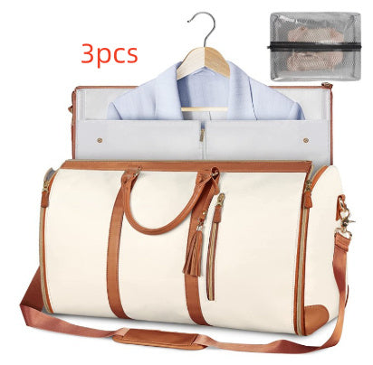 Large Capacity Travel Duffle Bag Women's Handbag Folding Suit