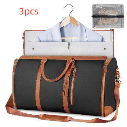 Large Capacity Travel Duffle Bag Women's Handbag Folding Suit