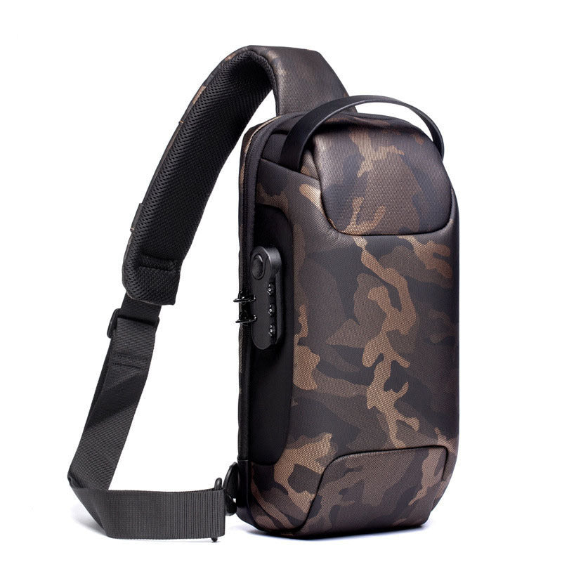 Sling Bag, Waterproof Men's Chest Bag Shoulder Bags