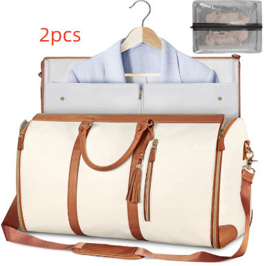 Large Capacity Travel Duffle Bag Women's Handbag Folding Suit
