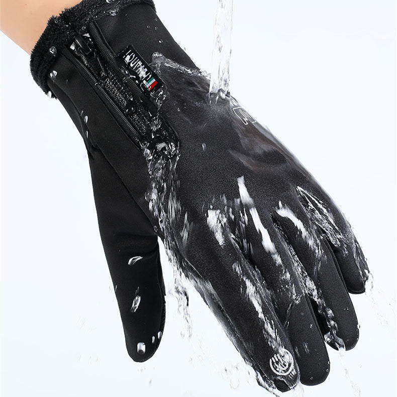 Opened-Finger Gloves Touchscreen Unisex Waterproof Windproof Warm Winter Gloves