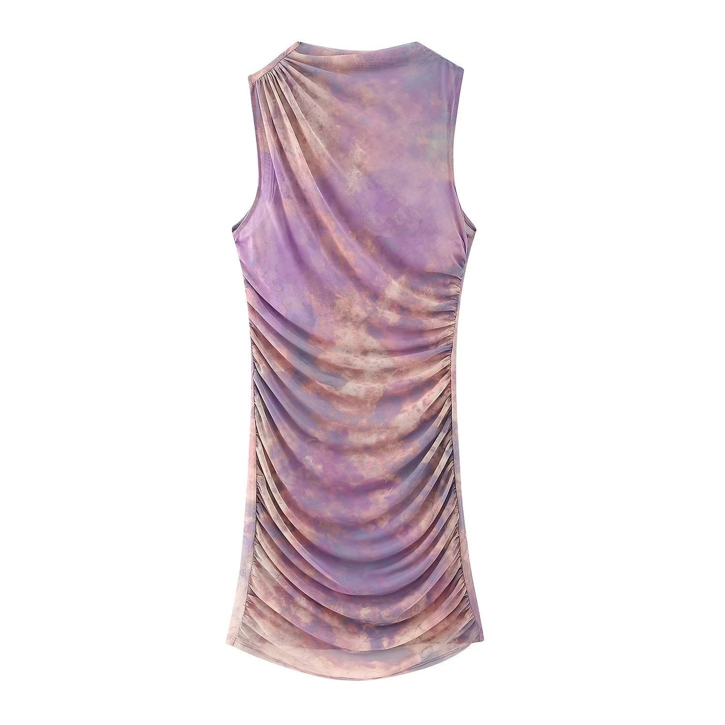 Women's Slim Fit Pleated Short Dress