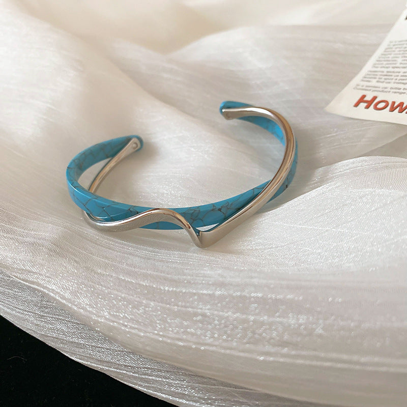 Metal White Shellfish Plate Bracelet For Women