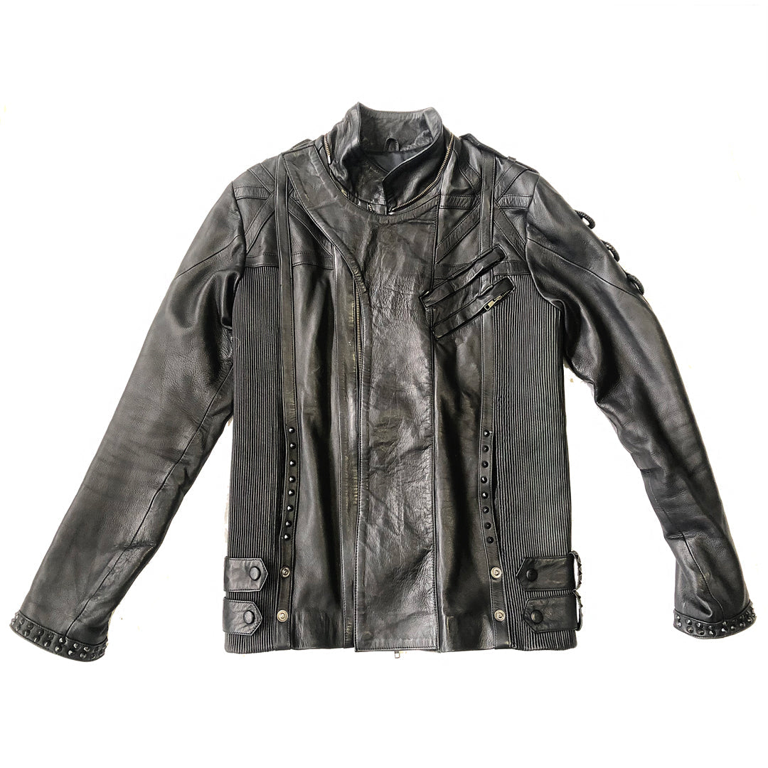 LEATHER BOMBER JACKET