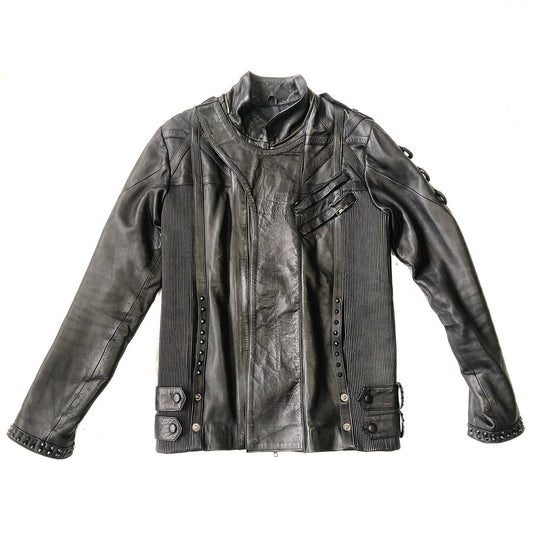LEATHER BOMBER JACKET