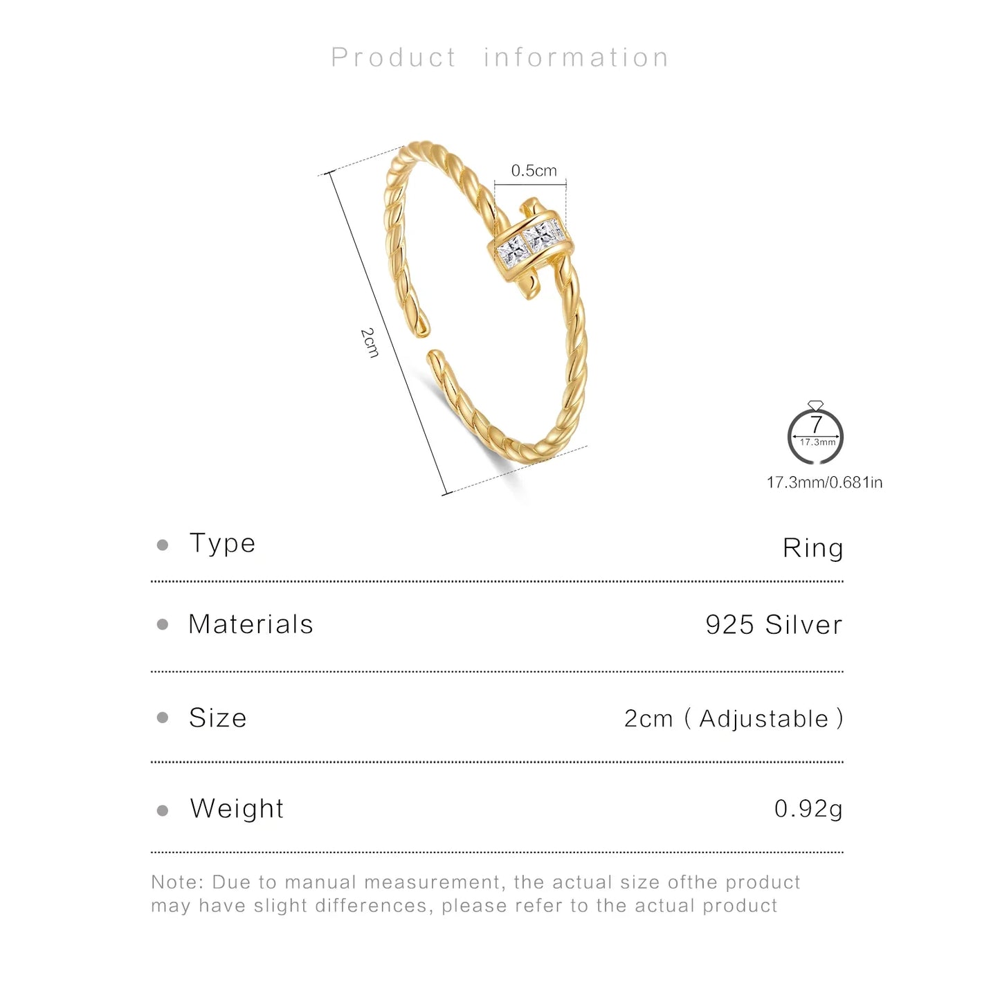 The Signature 925 Sterling Silver Twist Ring