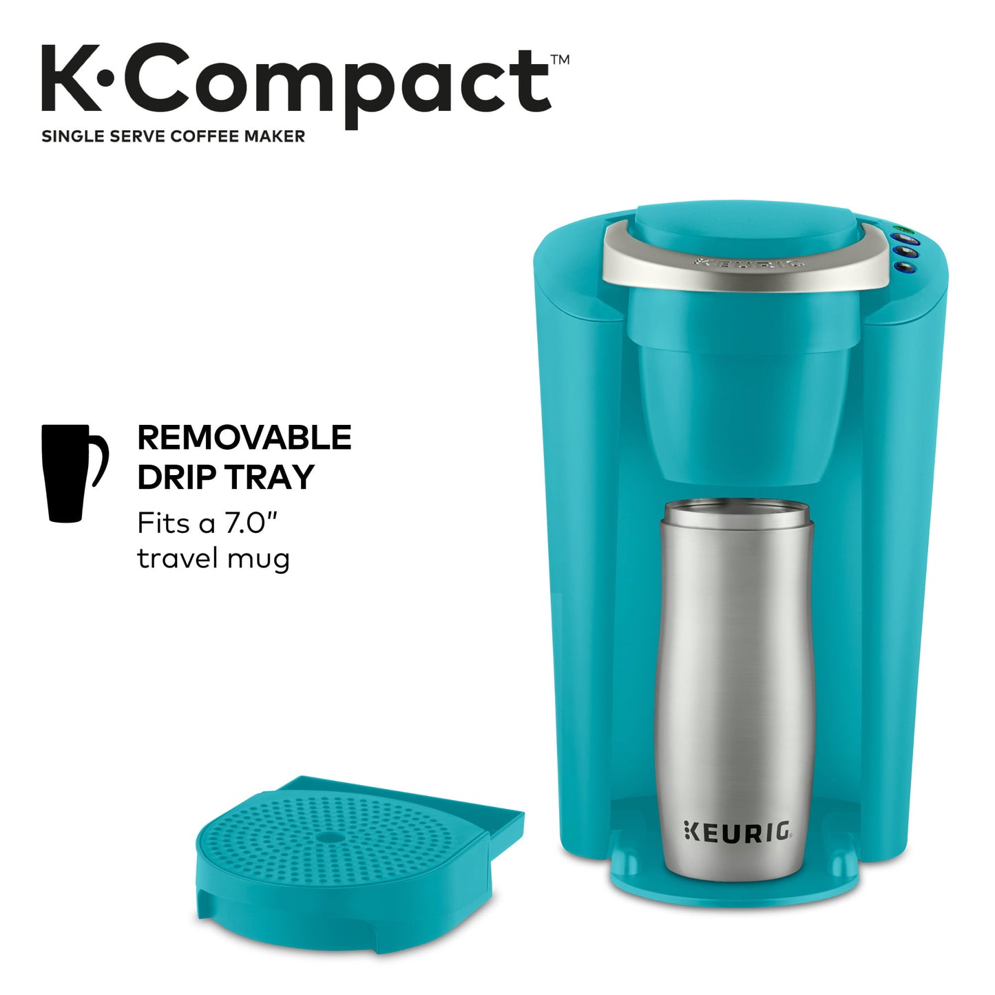 Keurig K-Compact Single-Serve K-Cup Pod Coffee Maker, Moonlight Grey