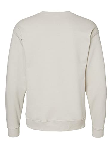 Hanes Men's Sweatshirt, EcoSmart Fleece Crewneck Sweatshirt, Cotton-Blend Fleece Sweatshirt, Plush Fleece Pullover Sweatshirt, Black, Large