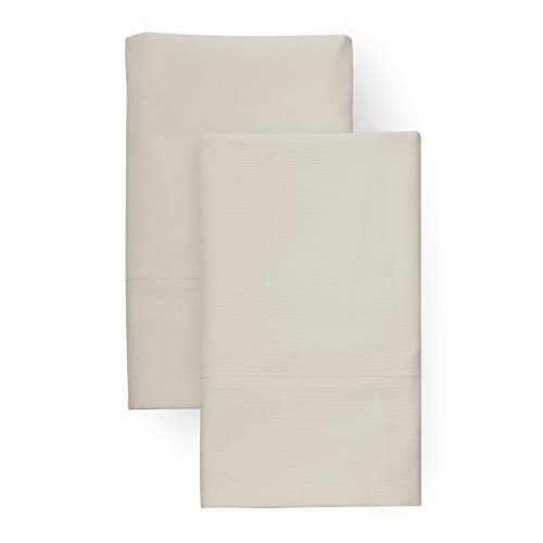 Welhome Soft Finish 100% Cotton Percale Sheet | 4 Piece Set | Full Size | White |