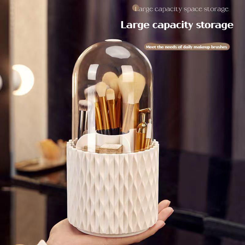 360 Rotating Large Capacity Transparent Makeup Brush