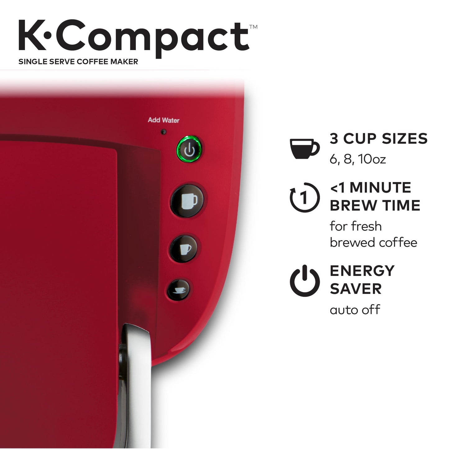 Keurig K-Compact Single-Serve K-Cup Pod Coffee Maker, Moonlight Grey