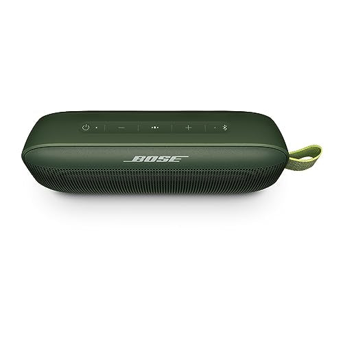 Bose SoundLink Flex Bluetooth Speaker, Portable Speaker with Microphone, Wireless Waterproof Speaker for Travel, Outdoor and Pool Use, Black