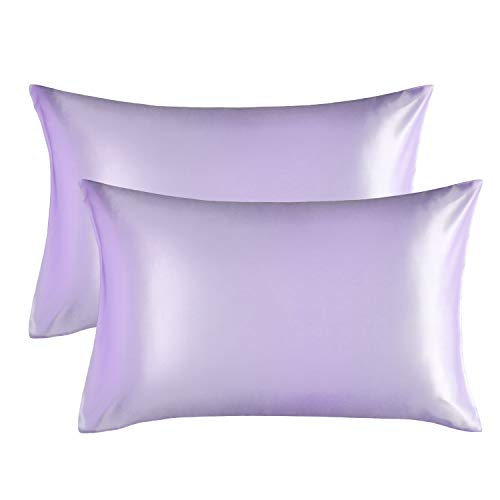 Bedsure Satin Pillow Cases 2 Pack Queen -