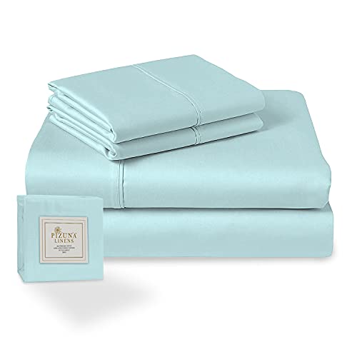 Pizuna 400 Thread Count Cotton Full-Size-Bed-Sheets-Set,