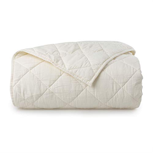 Welhome Soft Finish 100% Cotton Percale Sheet | 4 Piece Set | Full Size | White |