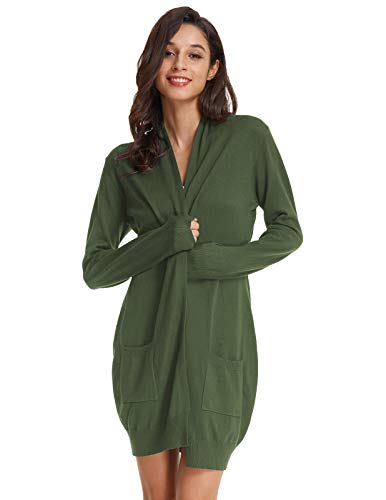 GRACE KARIN Women's Cardigan Sweater Color Block Long Sleeve Casual Long Sleeve Argyle Black S