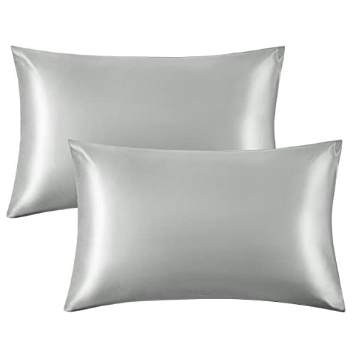 Bedsure Satin Pillow Cases 2 Pack Queen -
