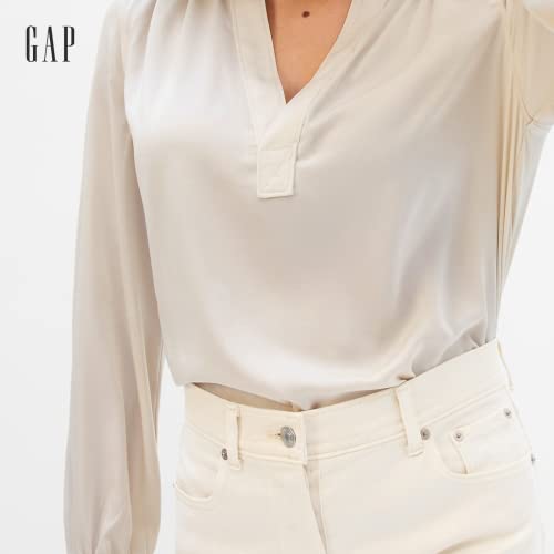 GAP Women's Long Sleeve V-Neck Top Shirt