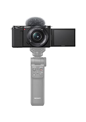 Sony Alpha ZV-E10 - APS-C Interchangeable Lens Mirrorless Vlog Camera Kit - White