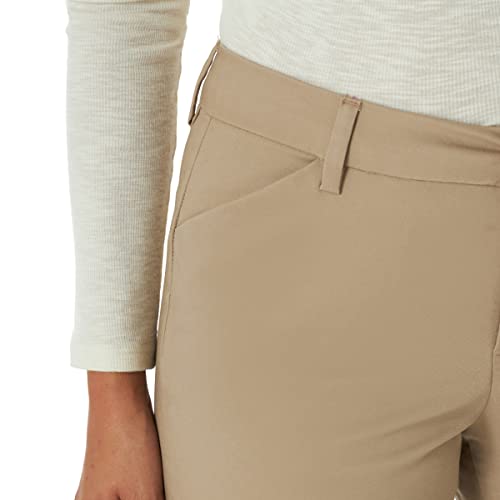 Lee Women's Wrinkle Free Relaxed Fit Straight Leg Pant, Black, 2 Long