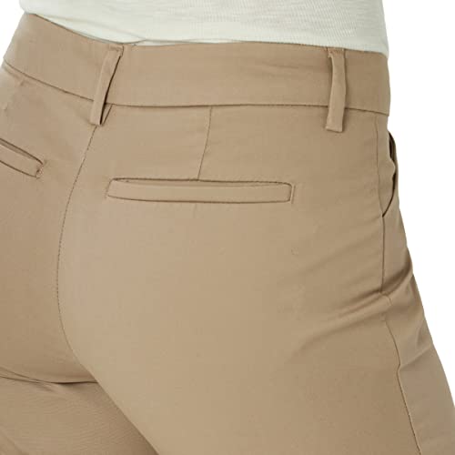 Lee Women's Wrinkle Free Relaxed Fit Straight Leg Pant, Black, 2 Long