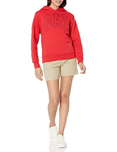 GAP womens Logo Sherpa Lined Hood Sweatshirt, Holiday Green, XX-Small US