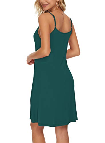 WNEEDU Women Summer Dress Sexy V Neck Button Down Floral Print Swing Mini Tunic Dress with Pockets (XL, Rose White)