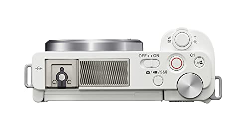 Sony Alpha ZV-E10 - APS-C Interchangeable Lens Mirrorless Vlog Camera Kit - White