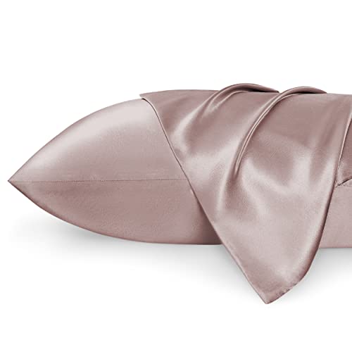 Bedsure Satin Pillow Cases 2 Pack Queen -