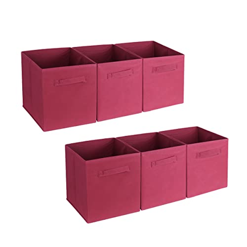 6-Pack Foldable Storage Bins Organiser Cube Boxes