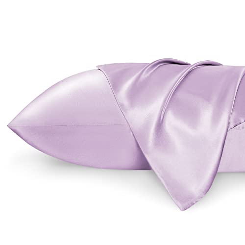 Bedsure Satin Pillow Cases 2 Pack Queen -