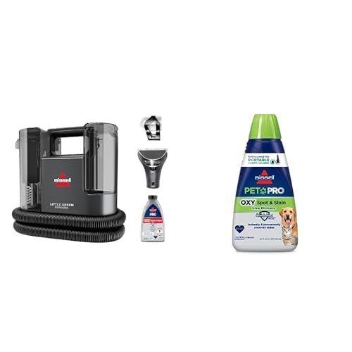 BISSELL Little Green Multi-Purpose Portable Carpet and Upholstery Cleaner, Car and Auto Detailer, with Exclusive Specialty Tools, Green, 1400B