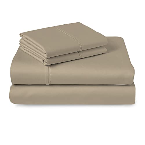 Pizuna 400 Thread Count Cotton Full-Size-Bed-Sheets-Set,