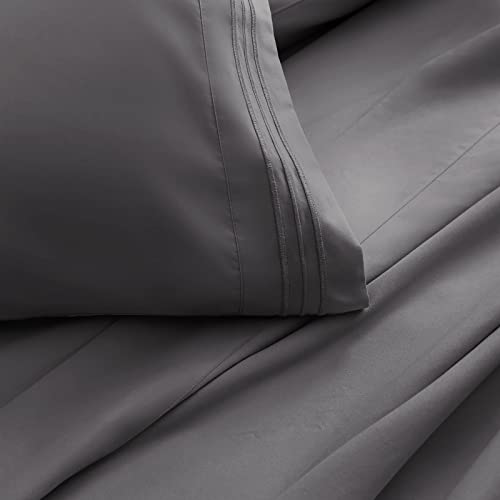 EMONIA Double Bed Sheets Set 4 Piece Full Bed Sheet
