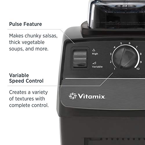 Vitamix 001372 Blender Professional-Grade Container, Self-Cleaning 64 oz, Black