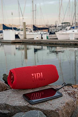 JBL Charge 5 Portable Bluetooth Speaker with Deep Bass, IP67 Waterproof and Dustproof, Up To 20 Hours of Playtime, Built-in Powerbank - Black