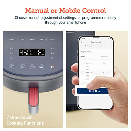 COSORI Air Fryer 4 Quart Smart Grey