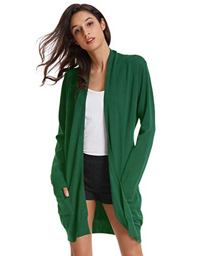 GRACE KARIN Women's Cardigan Sweater Color Block Long Sleeve Casual Long Sleeve Argyle Black S