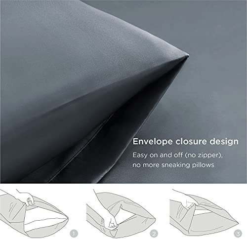 Bedsure Satin Pillow Cases 2 Pack Queen -