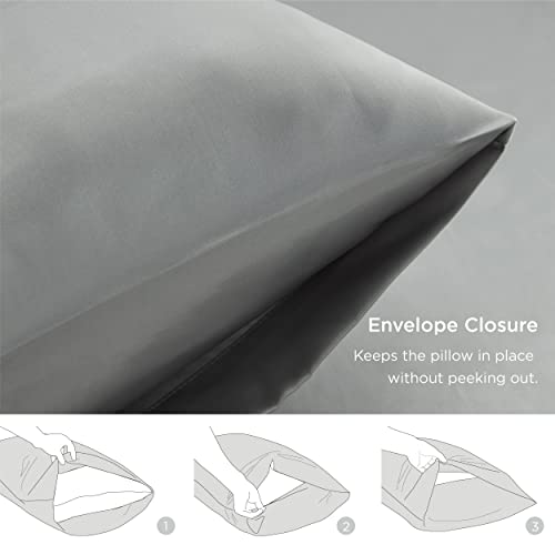 Bedsure Satin Pillow Cases 2 Pack Queen -