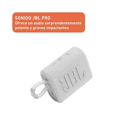 JBL Go 3: Portable Speaker with Bluetooth, Built-in Battery, Waterproof and Dustproof Feature Black