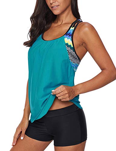 Bsubseach Racerback Tankini Swimsuit